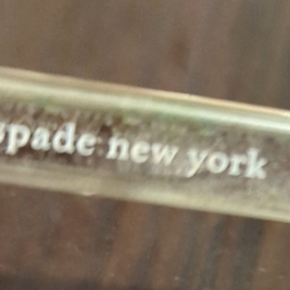 Kate Spade Clear and Gold Eyeglasses - Picture 6 of 8